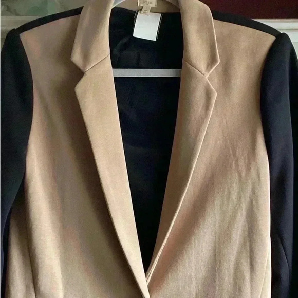 J Crew Cotton Two Tone Blazer Size Medium - Picture 2 of 6
